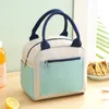 Student Bento Bag Izolowana torba piknikowa duża pojemność przenośna torba biurowa 72RL#