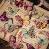 Confezione regalo 30 pezzi di adesivi a farfalla in PET Fiore stile INS Album di ritagli impermeabile Decorazione di cartoline diario fai da te che non sbiadisce
