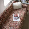 Cadeira cobre sofá presente idéia vintage fazenda em forma de sofá slipcover com padrão requintado macio resistente ao desgaste para universal