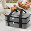 Aufbewahrungstaschen, Lunchtasche, Reißverschluss, erweiterbar, isoliert, Bento-Thermo-Tasche für Büro, Schule, Picknick