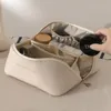 Grande sacchetto cosmetico per donne PU Make Up Tasto portatile WBAG da viaggio da viaggio Organizzatore di lussuoso marchio di lusso Hangbag J3Y5#