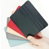 Korthållare Ultra-Thin Bank Credit ID Cards Pouch Case Wallet Organizer Busin Dubbelsidig PU-paket stor kapacitet G3EE#