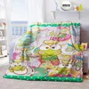 Anime Keroro Sapo Verde Grandes Olhos Designer Cobertor Macio Colcha Praia Quente Capa de Viagem Para Crianças Meninos Meninas Presente 240327