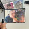 50pcs / sac en forme de coeur Laser Glitter Card Sleeves Transparent Kpop Idol Card Protector Toploader Titulaire Corée Photocard Manches g2mU #