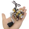 Reels Mini piccola bobina di spining per pesca al ghiaccio All Metal Mini 3+1BB in lega di zinco Rintinning per accessori per la pesca in acqua dolce d'acqua di mare