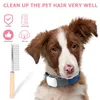 Vêtements de chien Peigne de chat de compagnie Manche en bois Ligne unique Peignage Lissage Accessoires de chaton Démêlage pour chats Fourrure Toilettage Peignes Fournitures