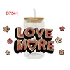 Window Stickers Valentine's Day Love Heart UV DTF Libbey Cup Wrap för 16oz glas kan lindas D7491