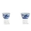 Cups Saucers 55ml 1pcs Retro Blue And White Porcelain Tea Cup Ceramic Teacup Coffee Household Afternoon Teacups Wine