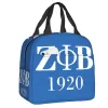 zeta Phi Beta Insulated Lunch Bags for Work School Resuable Thermal Cooler Food Lunch Box Women Kids Picnic Tote Bags M891#