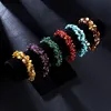 Pulseras de piedra triturada Natural irregulares de moda bohemia para mujer, cadena de cristal, pulsera hecha a mano, regalo de novia princesa