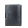 new RFID Blocking Protecti Men Wallet ID Credit Card Holder Leather Metal Aluminum Busin Bank Cardholder Purse 52vJ#