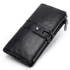 NIEUWE FI DROUS WALT 100% Echt lederen LG Wallets RFID WALET RODE COIN PORTE KAART HOUDER PORTOMEE HANDTAS VOOR DAMES K2NM#