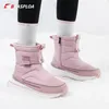 Stivali Baasploa Donna Inverno Neve Impermeabile Caviglia Outdoor Antiscivolo Scarpe da passeggio in peluche Resistenti all'usura