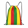 Sac à cordon personnalisé drapeau Rasta jamaïcain pour la formation Yoga sacs à dos hommes femmes sport Gym Sackpack r2av #