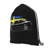 para Saab 9 3 Aero Fans Turbo 9 3X 1 8T 2 8T V6 Clássico Sueco Sportscar Cordão Mochila Escolar Sports Bag e2oA #