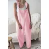 Women Dungarees Harem Strap Pants Loose Jumpsuit Baggy Trousers Overalls Bib Bodysuit Ladies Casual Cotton Linen 240321