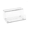 Hooks Clear Black Vinyls Record Storage Holder Acrylic Display Stand for Office Home Desktop Kxre