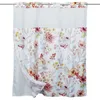 Shower Curtains Hook Free Curtain Waterproof Bathroom With Snap-in Liner Decorative Floral Bath Washable