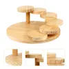 Dinnerware Sets Round Serving Tray Sushi Plate Restaurant Dish Appetizer Wood Tableware