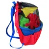 Портативный большой вместительный шнурок для хранения игрушек для песка, детская одежда, рюкзак для полотенец, детская сетчатая сумка-органайзер, спортивная уличная сетка