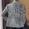 Retro leopardo padrão masculino blazer britânico terno jaqueta casual vintage masculino diário blazer fino hombre chemish homme 240325