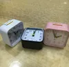 Table Clocks ABS Analog Alarm Silent Non Ticking Ascending Beep Sounds Travel Clock Lighted On Demand Snooze Gentle Wake 11.3x10.5cm
