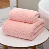 Towel Large Coral Calf Bath Bathroom With High-quality Trim A Set Of 2 Pieces Thick And Soft Beach Water Absorption