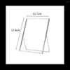 Frames Silver Floating Picture Frame Set Of 2 Gift Metal Glass Po For Tabletop Display Vertically