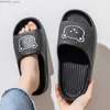 home shoes Women Thick Sole Cute Bear Home Slippers Summer Beach Seaside Slides Bathroom Anti Slip Slipper Soft Sandals Fashion Y240401