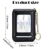 RFID-kreditkortsinnehavare, avslappnad plånbok för flera fack, enkel zip runt kortfodral I036#