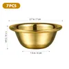 Bowls 7 Pcs Stand Drinking Cup Holy Water Bowl Cups Container Flat Offering Tools Temple Accessories