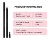 Stylo eye-liner de marque privée de 6,5 g, doublure pour les yeux imperméable en vrac personnalisée avec taille-crayon intégré, maquillage imperméable de couleur noire 240327