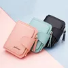 FI Portafogli femminili Short Female Credit Credit ID Card Porta per cuoio per cuoio per piccolo portafoglio Mey Borsa Moneta Clip per borsa A6WP#