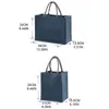 Jute toile de jute fourre-tout grands sacs d'épicerie réutilisables avec poignées femmes boutique sac plage voyage organisateur de stockage p5g1 #