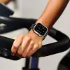 Glas+Hülle für Apple Watch 9 8 7 6 5 4 SE 45 mm 41 mm 44 mm 40 mm 40 mm gerade Kantenbildschirmschutzhülle IWatch -Serie Ultra 49mm