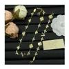 Projektant klasyczny 18K Gold 925 Srebrne diamentowe naszyjniki dla kobiety Najwyższa jakość moda Choker kwiat Letter Naszyjnik