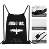 mono INC Forever In My Heart Drawstring Backpacks Great Nighttime Adventures School Cam Excursis Canvas 443w#