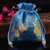 Style chinois broderie Fr cordon sac Floral porte-monnaie bijoux sac d'emballage sac de bonbons Hanfu poignet sucre festif O4uC #