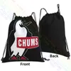 Chums Logo Drawstring Çantalar Spor Çanta Baskı Yaratıcı Spor Stili Açık Mekan T32W#