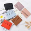 Korthållare Thin Busin Card Wallet Slim Bank Credit Card ID Cards med dragkedja myntpåse Fall Bag plånbok Organiserare Kvinnor Män Q8DJ#