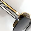 Lunettes de soleil à la mode pour hommes et femmes, nouvelles jambes de miroir en métal laqué SL665, texture complète tridimensionnelle, super bonnes lunettes de soleil rétro plein cadre UV400