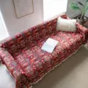 Housses de chaise Idée cadeau de canapé Housse de canapé en forme de L de ferme vintage avec motif exquis Doux résistant à l'usure Universel pour meubles