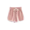 Les shorts de créateurs se vendent bien des shorts pour les femmes d'été de type A vêtements d'extérieur A-ligne 3/4 pantalons taille haute minceur coupe ample décontractée