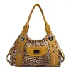 Totes Leopard-print Women's Handbags Female Niche Brand Bags Single Shoulder Crossbody Baggage Woman's Personalized Coin Purse