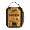 Helldivers 2 Liber Tea Merch Изолированная сумка для обеда для уличной чашки Liber-Tea Food Box Портативный термохолодильник Bento Box Z0EV #