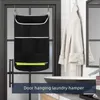 Tvättpåsar Bredöppning Dirty Clothes Hang Bag Multi-Pocket Space-Saving Storage Explable med dragkedja