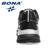 Повседневная обувь BONA 2024. Дизайнеры для бега. Удобные дышащие спортивные кроссовки. Мужские кроссовки на плоской подошве в стиле ретро. Обувь для бега.