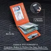 Ny RFID-stöldskorthållare Karbisfiber Multi-korthållare Mynt Purse Men's Credit Card Holder Luxury Microfiber Plånböcker J91Z#