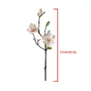 Fleurs décoratives artificielles magnolia fleur branche simulation arrangement de bouquet de bouquet de mariée