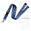 Transparent korthållare med lanyard söt carto Student Name Badge Office School Supplies Identity Badge Protective Card Cover D6LX#
